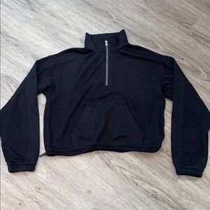 Danskin Black Half Zip Sweatshirt